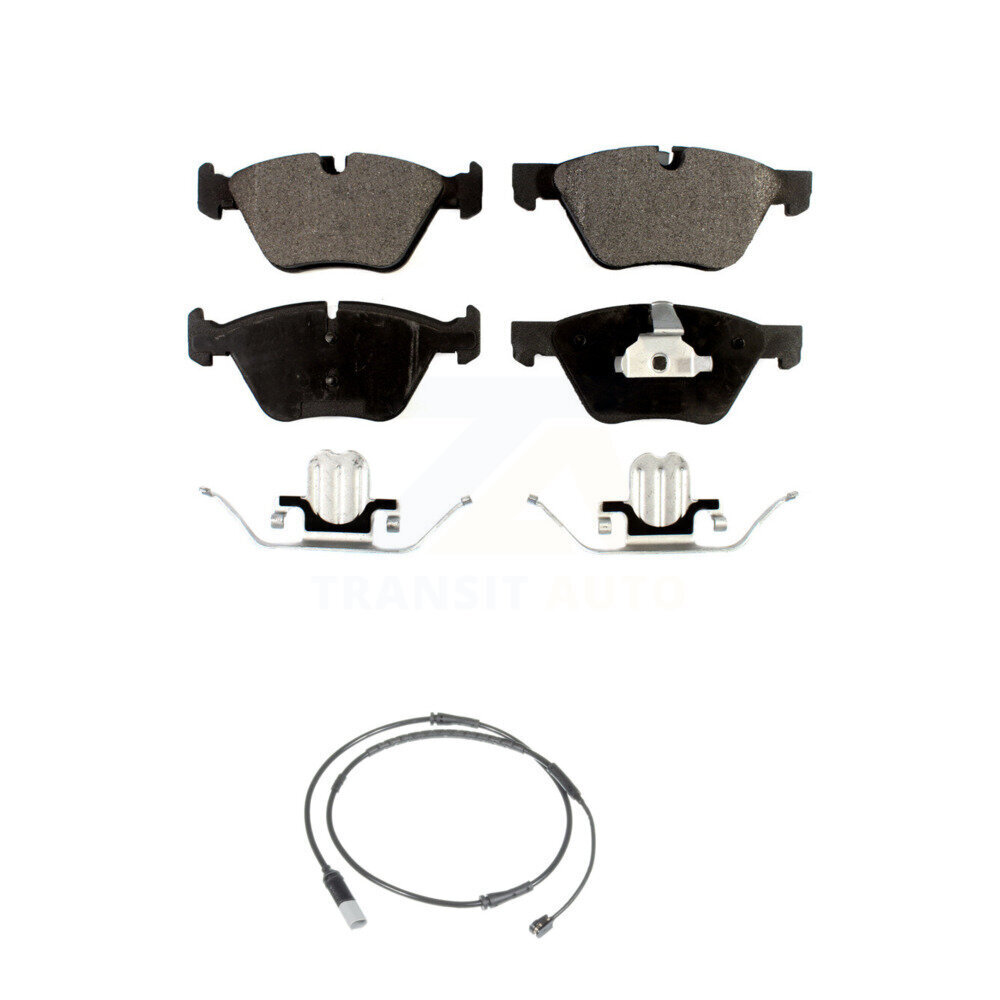 Front Ceramic Disc Brake Pads And Wear Sensors Kit For BMW 528i KTW-100079