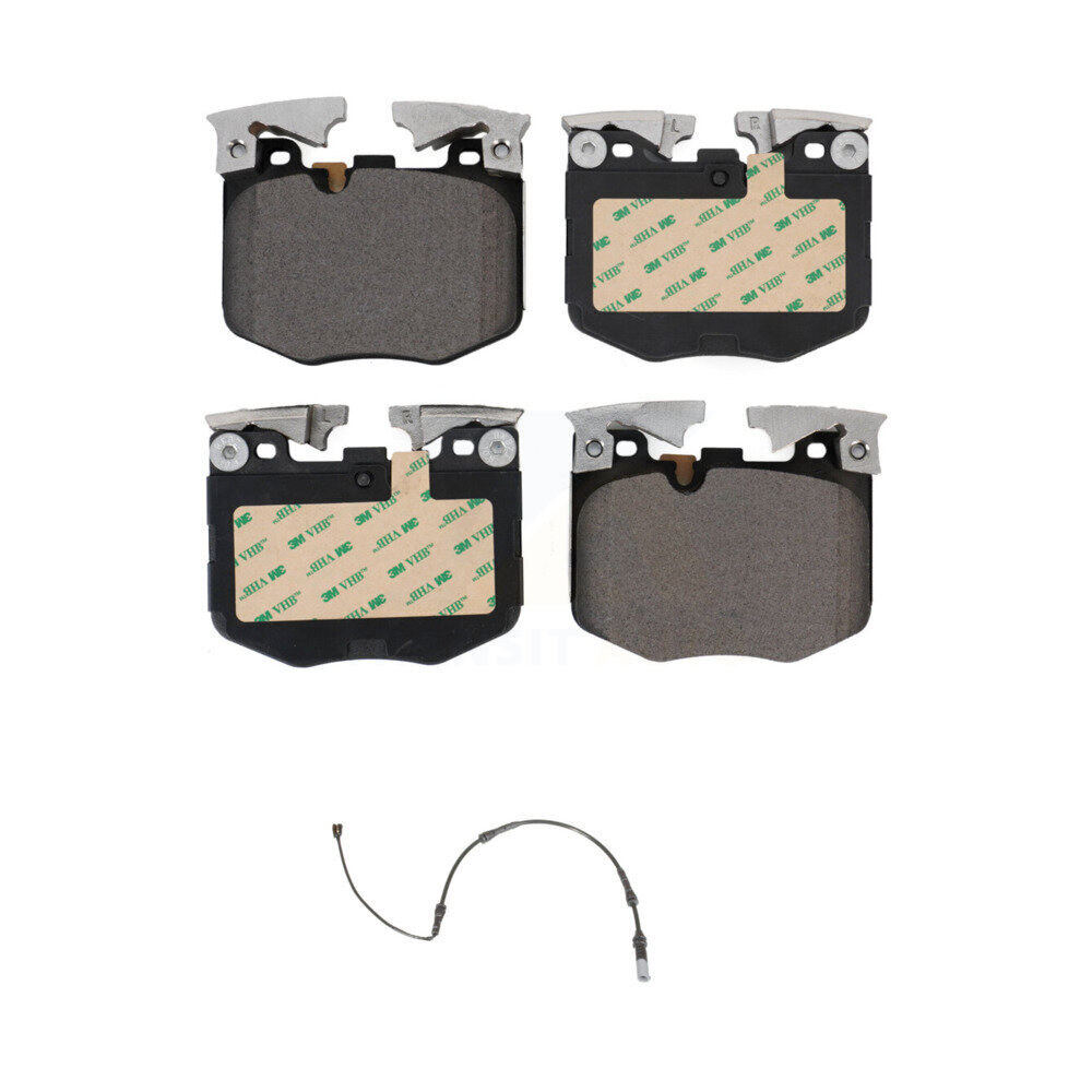 Front Ceramic Brake Pad Wear Sensor Kit For 19 BMW 330i xDrive With Blue Painted Calipers KTW-100095