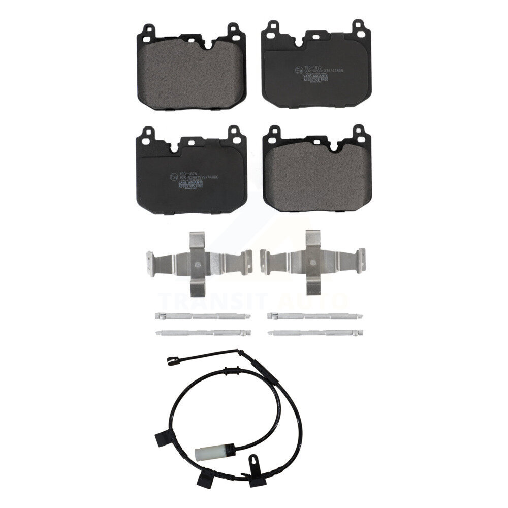 Front Ceramic Brake Pads Wear Sensor Kit For 15 Mini Cooper S/John Works with 1.6L KTW-100109