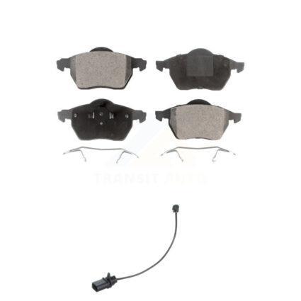 Front Ceramic Disc Brake Pads And Wear Sensors Kit For Volkswagen Passat KTW-100137