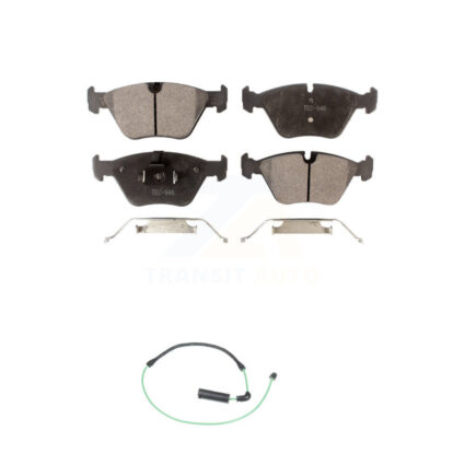 Front Ceramic Disc Brake Pads And Wear Sensors Kit For BMW 330Ci 330i 330xi M3 KTW-100138