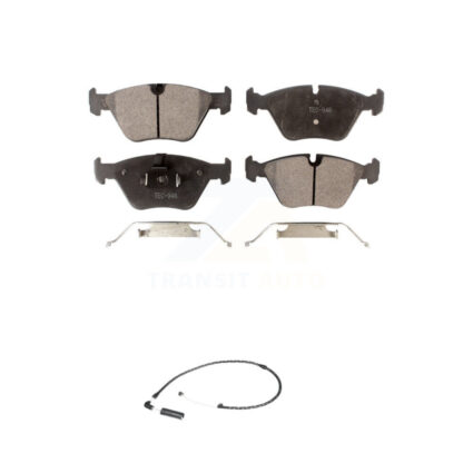 Front Ceramic Disc Brake Pads And Wear Sensors Kit For 2004-2010 BMW X3 KTW-100139