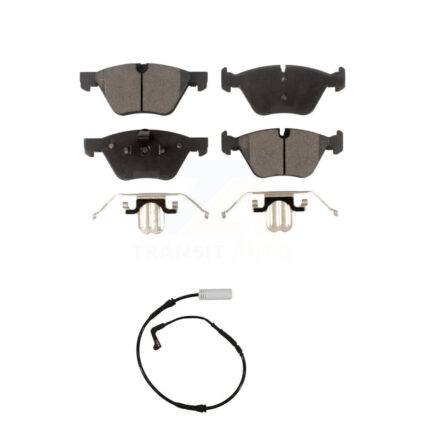Front Ceramic Disc Brake Pads And Wear Sensors Kit For BMW 128i 328i 323i 325i 330i KTW-100158