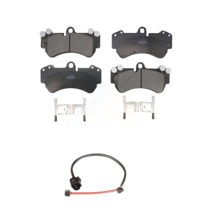 Front Ceramic Disc Brake Pads And Wear Sensors Kit For Porsche Cayenne KTW-100163