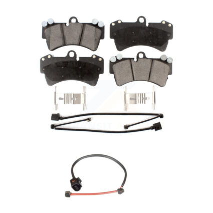 Front Ceramic Disc Brake Pads And Extra Wear Sensors Kit For Porsche Cayenne KTW-100164