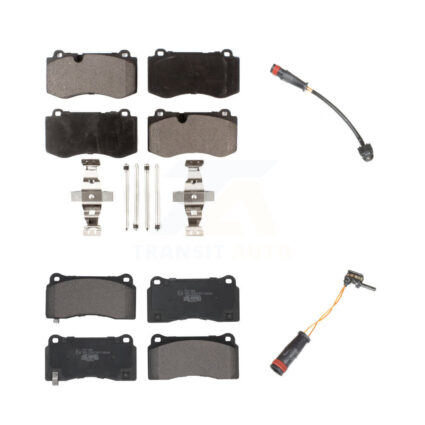 Front Rear Ceramic Disc Brake Pads Wear Sensor Kit For 2011-2014 Mercedes-Benz CL550 4.7L KTW-100228