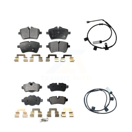 Front Rear Ceramic Disc Brake Pads And Wear Sensors Kit For Mini Cooper 1.6L KTW-100236