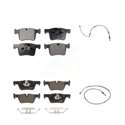 Front Rear Ceramic Disc Brake Pads And Wear Sensors Kit For BMW 320i xDrive 328d 2.0L KTW-100240