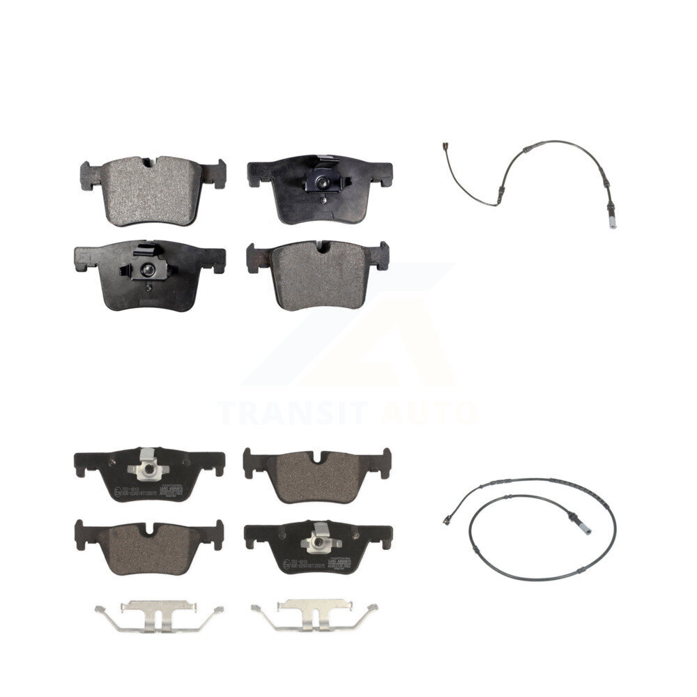 Front Rear Ceramic Disc Brake Pads And Wear Sensors Kit For BMW 320i xDrive 328d 2.0L KTW-100240