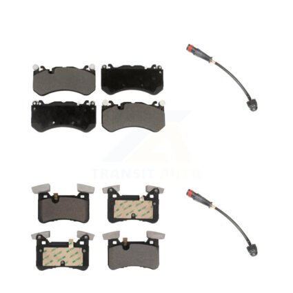 Front Rear Ceramic Disc Brake Pads And Wear Sensors Kit For Mercedes-Benz C63 AMG KTW-100241