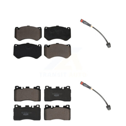 Front Rear Ceramic Disc Brake Pads And Wear Sensors Kit For Mercedes-Benz E63 AMG CLS63 S KTW-100242