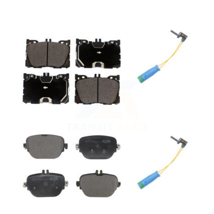 Front Rear Ceramic Brake Pad & Wear Sensor Kit For Mercedes-Benz E400 E450 E43 AMG CLS450 KTW-100254