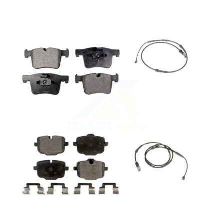 Front Rear Ceramic Disc Brake Pads And Wear Sensors Kit For 2012 BMW X3 From 10 11 KTW-100257