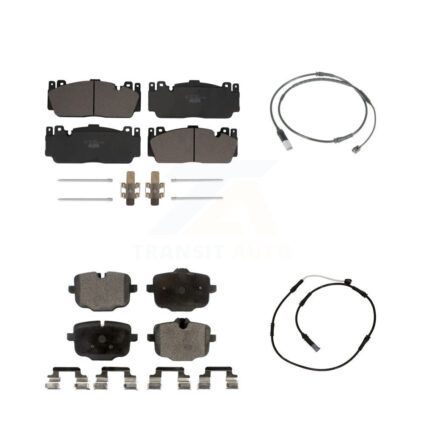 Front Rear Ceramic Disc Brake Pads And Wear Sensors Kit For BMW M6 Gran Coupe KTW-100261