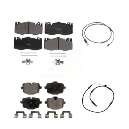 Front Rear Ceramic Disc Brake Pads And Wear Sensors Kit For BMW M6 Gran Coupe KTW-100262
