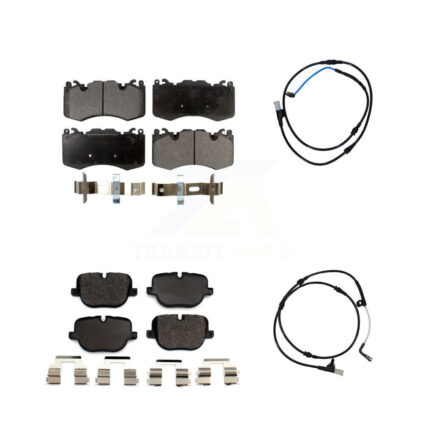 Front Rear Ceramic Brake Pads Wear Sensor Kit For Land Rover Range Sport with 380mm Rotor KTW-100266