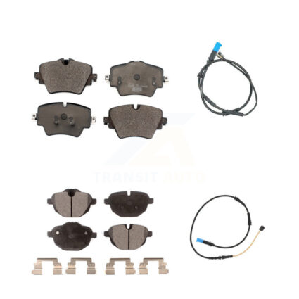 Front Rear Ceramic Disc Brake Pads And Wear Sensors Kit For BMW X4 KTW-100274