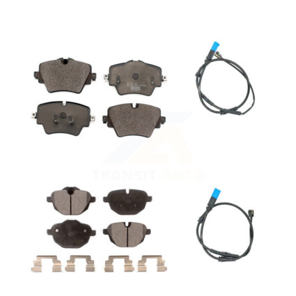 Front Rear Ceramic Disc Brake Pads And Wear Sensors Kit For BMW X3 KTW-100277