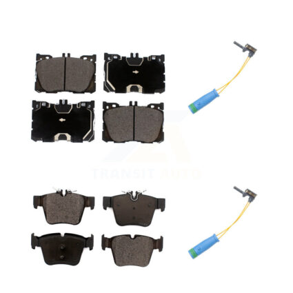 Front Rear Ceramic Brake Pads Wear Sensor Kit For Mercedes-Benz GLC300 C43 AMG GLC43 C450 KTW-100278