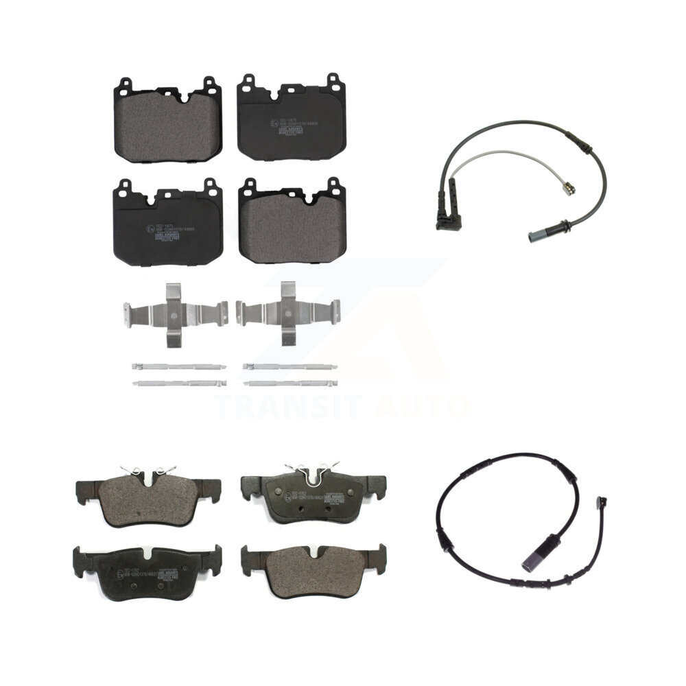 Front Rear Ceramic Disc Brake Pads And Wear Sensor Kit For Mini Cooper Countryman Clubman KTW-100280