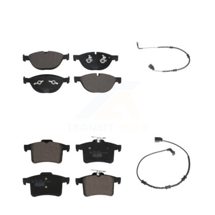 Front Rear Ceramic Disc Brake Pads And Wear Sensor Kit For Jaguar XF XJ XFR XKR XJR XFR-S KTW-100364