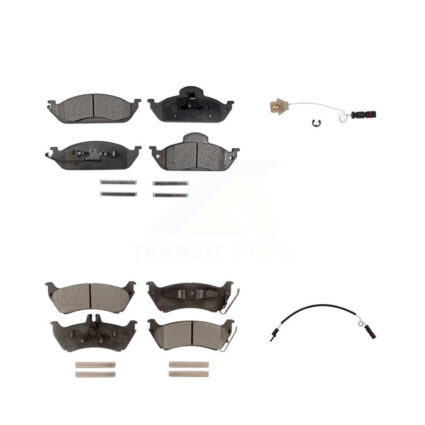 Front Rear Ceramic Disc Brake Pad And Wear Sensor Kit For Mercedes-Benz ML320 ML350 ML430 KTW-100379