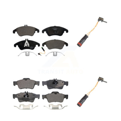 Front Rear Ceramic Brake Pad And Extra Wear Sensor Kit For Mercedes-Benz E350 E250 CLS400 KTW-100397