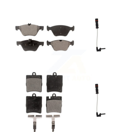 Front Rear Ceramic Disc Brake Pads And Wear Sensor Kit For Mercedes-Benz E320 CLK320 E430 KTW-100427