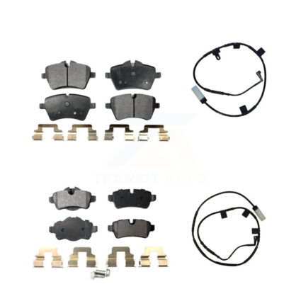 Front Rear Ceramic Disc Brake Pads And Wear Sensors Kit For Mini Cooper KTW-100431