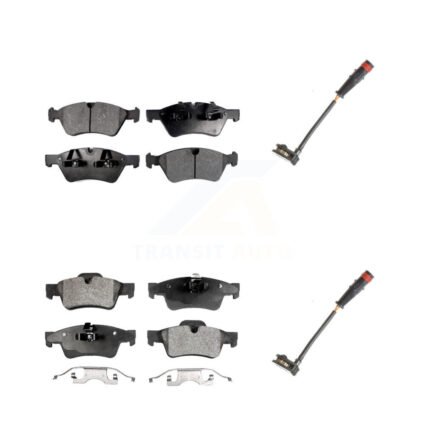 Front Rear Ceramic Brake Pad Wear Sensor Kit For Mercedes-Benz ML350 R350 GL450 ML500 G55 KTW-100433