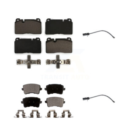 Front Rear Ceramic Disc Brake Pads And Wear Sensors Kit For Audi Q5 To 5 3 2015 KTW-100437