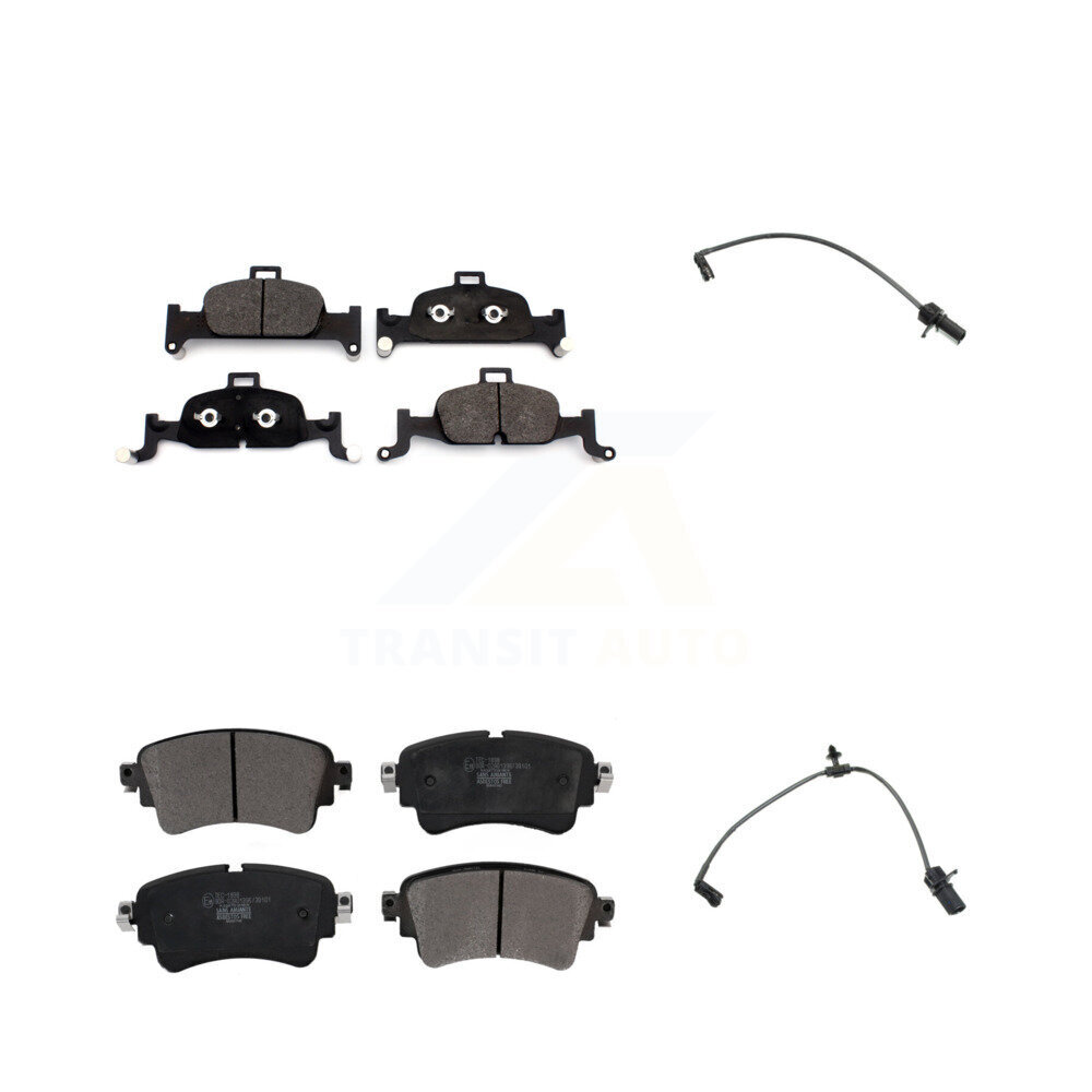 Front Rear Ceramic Brake Pad And Wear Sensor Kit For Audi A4 Quattro A5 Sportback allroad KTW-100456