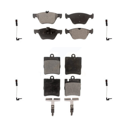 Front Rear Ceramic Disc Brake Pads And Wear Sensor Kit For Mercedes-Benz E320 CLK320 E430 KTW-100471