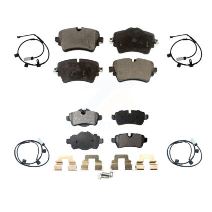 Front Rear Ceramic Disc Brake Pads And Wear Sensors Kit For 2015 Mini Cooper 1.6L KTW-100476