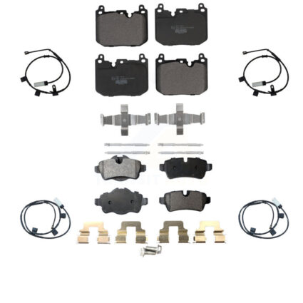 Front Rear Ceramic Disc Brake Pads And Wear Sensors Kit For Mini Cooper KTW-100477