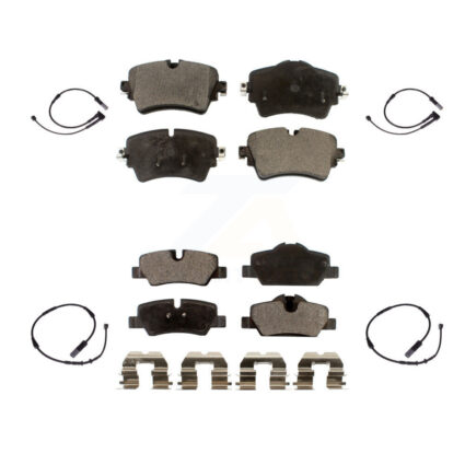 Front Rear Ceramic Disc Brake Pads And Wear Sensors Kit For Mini Cooper KTW-100478