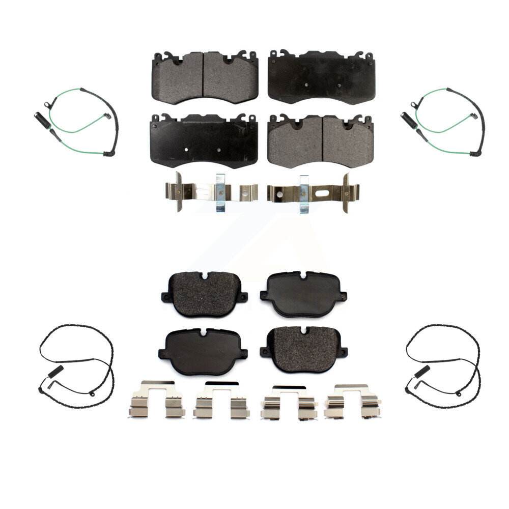 Front Rear Ceramic Disc Brake Pads And Wear Sensors Kit For Land Rover Range KTW-100483
