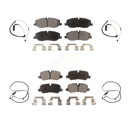 Front Rear Ceramic Disc Brake Pads And Wear Sensors Kit For Land Rover Range KTW-100485