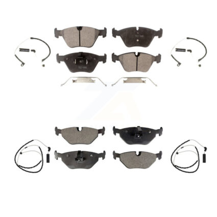 Front Rear Ceramic Disc Brake Pads And Wear Sensors Kit For BMW Z4 KTW-100524