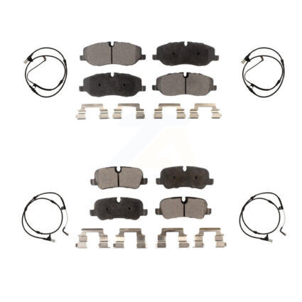 Front Rear Ceramic Disc Brake Pads And Wear Sensors Kit For Land Rover Range Sport KTW-100540