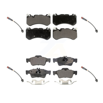 Front Rear Ceramic Brake Pads & Wear Sensor Kit For 2010-2011 Mercedes-Benz SL65 AMG 6.0L KTW-100552