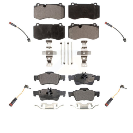 Front Rear Ceramic Brake Pads Wear Sensor Kit For Mercedes-Benz S550 S450 CL550 S400 S600 KTW-100556