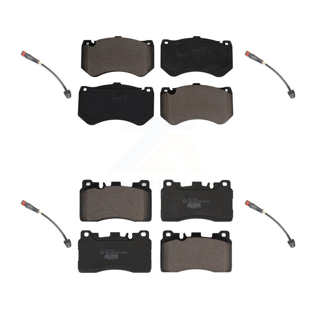 Front Rear Ceramic Disc Brake Pads And Wear Sensors Kit For Mercedes-Benz E63 AMG CLS63 S KTW-100557