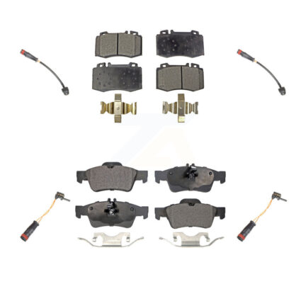 Front Rear Ceramic Brake Pad & Wear Sensor Kit For Mercedes-Benz SL500 with Sport Package KTW-100563