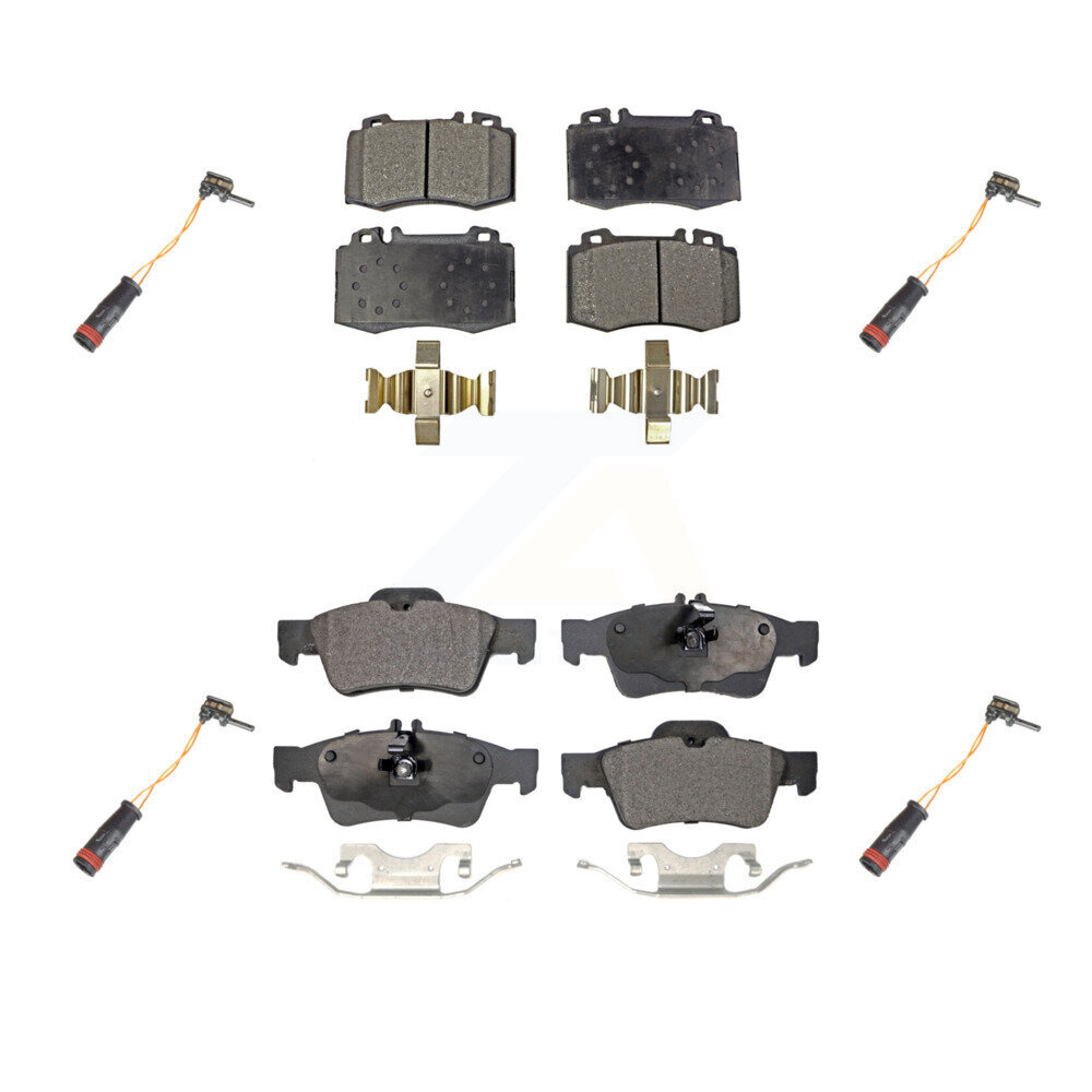 Front Rear Ceramic Brake Pad Wear Sensor Kit For Mercedes-Benz E350 SL500 SL550 E550 S500 KTW-100564