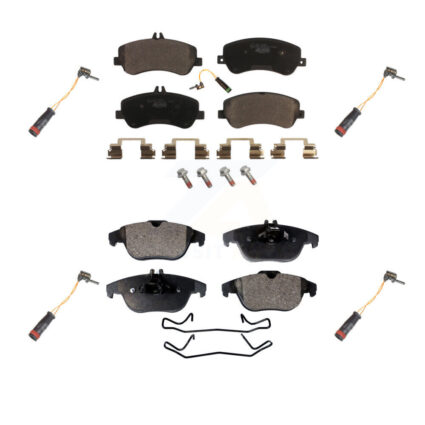 Front Rear Ceramic Disc Brake Pad & Extra Wear Sensor Kit For Mercedes-Benz GLK350 GLK250 KTW-100616