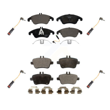 Front Rear Ceramic Disc Brake Pads And Extra Wear Sensors Kit For Mercedes-Benz SLK350 KTW-100617
