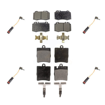 Front Rear Ceramic Disc Brake Pad Wear Sensor Kit For Mercedes-Benz C230 SLK350 C320 C350 KTW-100621