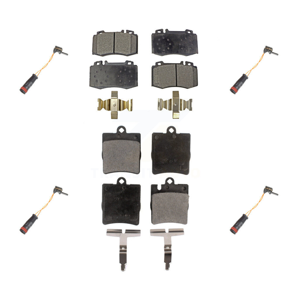 Front Rear Ceramic Disc Brake Pad Wear Sensor Kit For Mercedes-Benz C230 SLK350 C320 C350 KTW-100621
