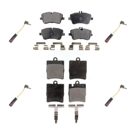 Front Rear Ceramic Disc Brake Pad Wear Sensor Kit For Mercedes-Benz C280 C320 CLK320 C350 KTW-100622
